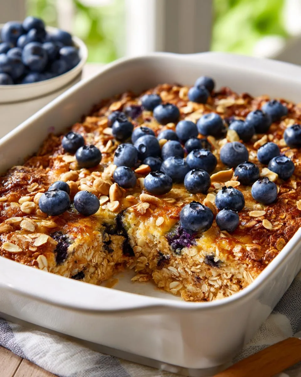 blueberry breakfast casserole - detail 2