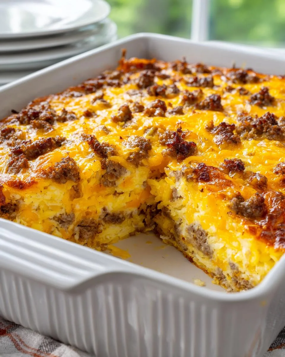 breakfast hashbrown casserole - detail 3