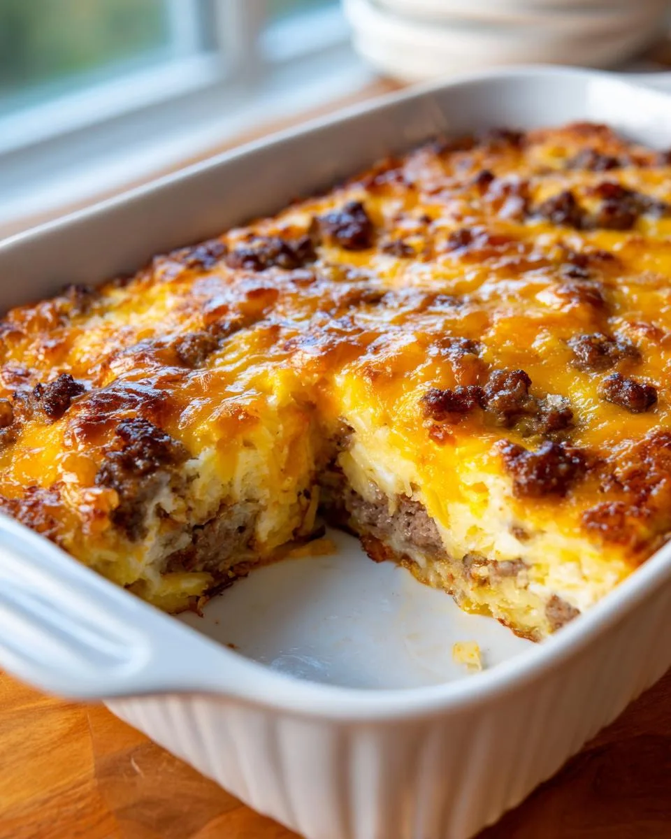 breakfast hashbrown casserole - detail 4