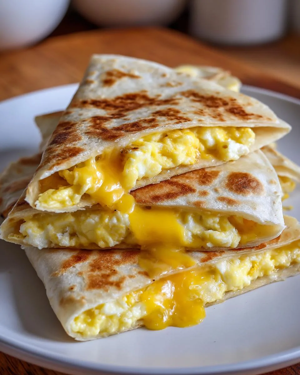 cheddar eggs quesadillas - detail 3