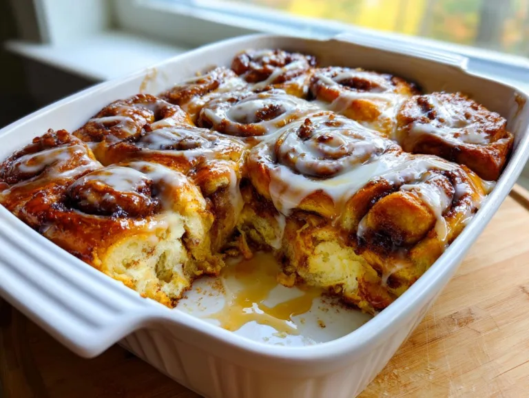 cinnamon roll breakfast casserole