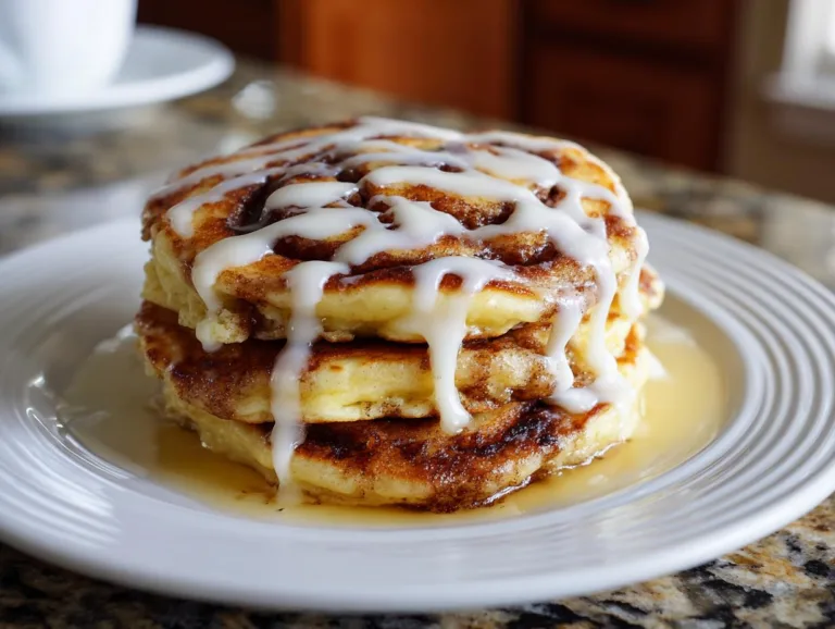 cinnamon roll pancakes