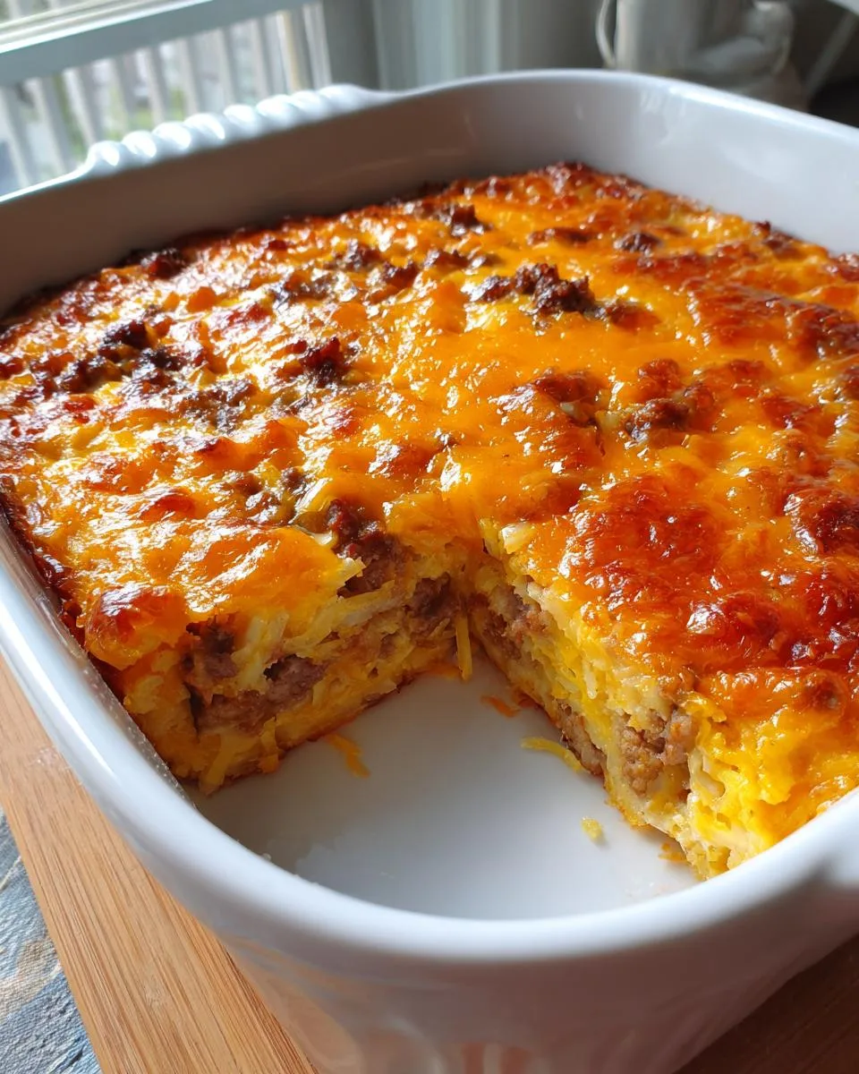 classic breakfast hashbrown casserole - detail 4