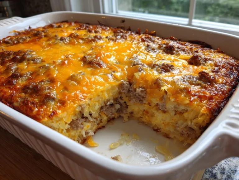 classic breakfast hashbrown casserole