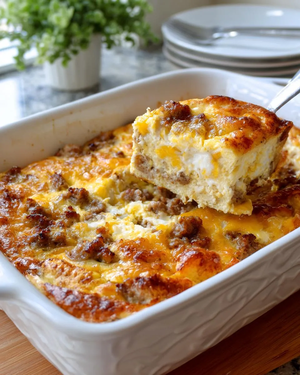 crescent roll breakfast casserole - detail 4