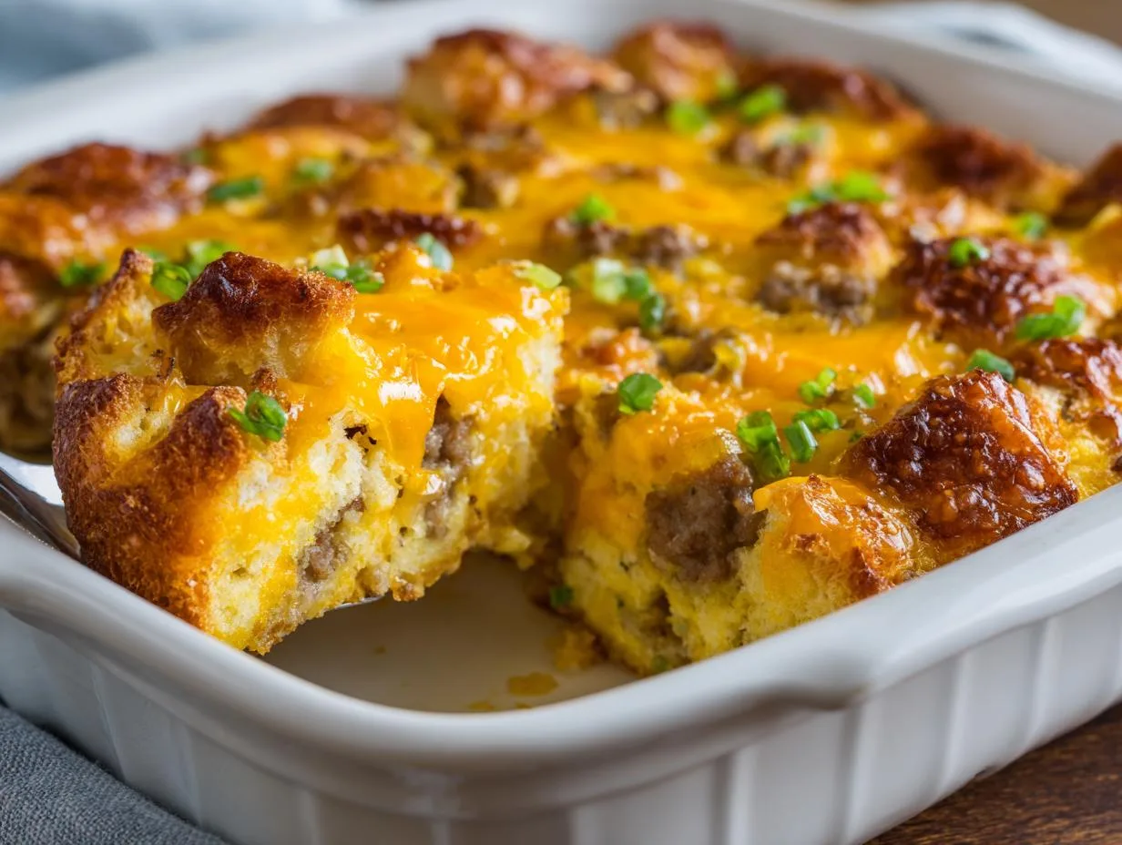 Easy 6-Ingredient Croissant Breakfast Casserole Everyone Devours
