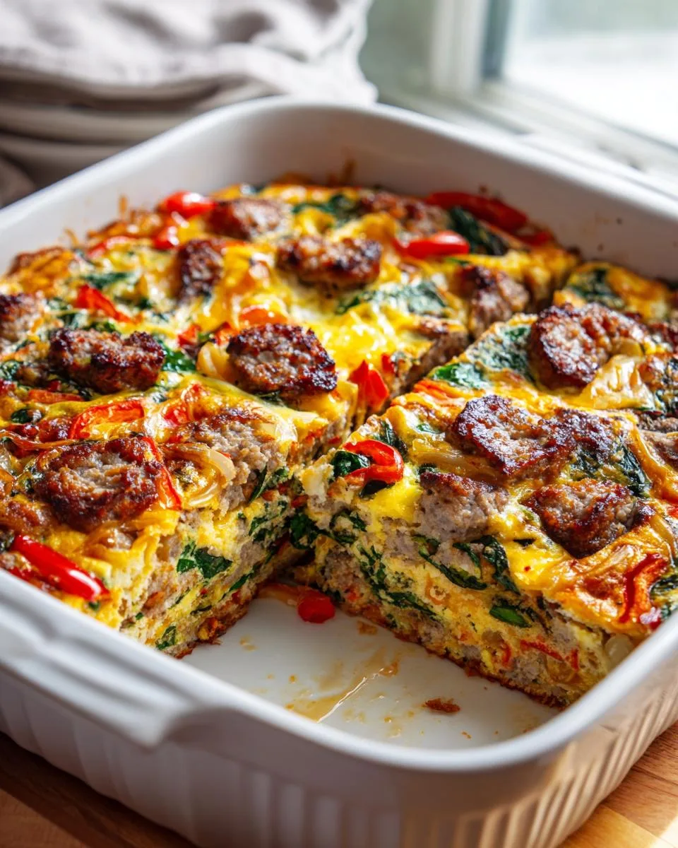 effortless overnight breakfast Casserole - detail 1