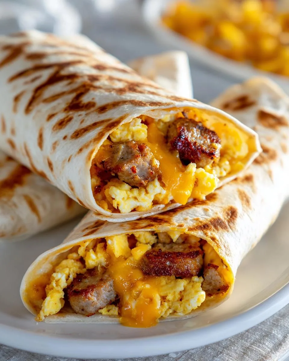 egg breakfast wraps - detail 3