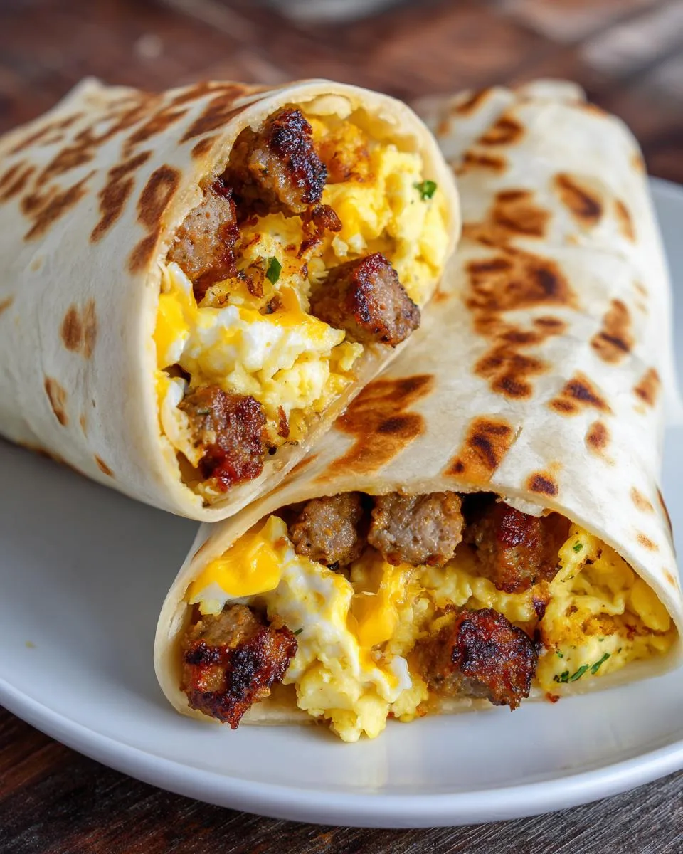 egg breakfast wraps - detail 4