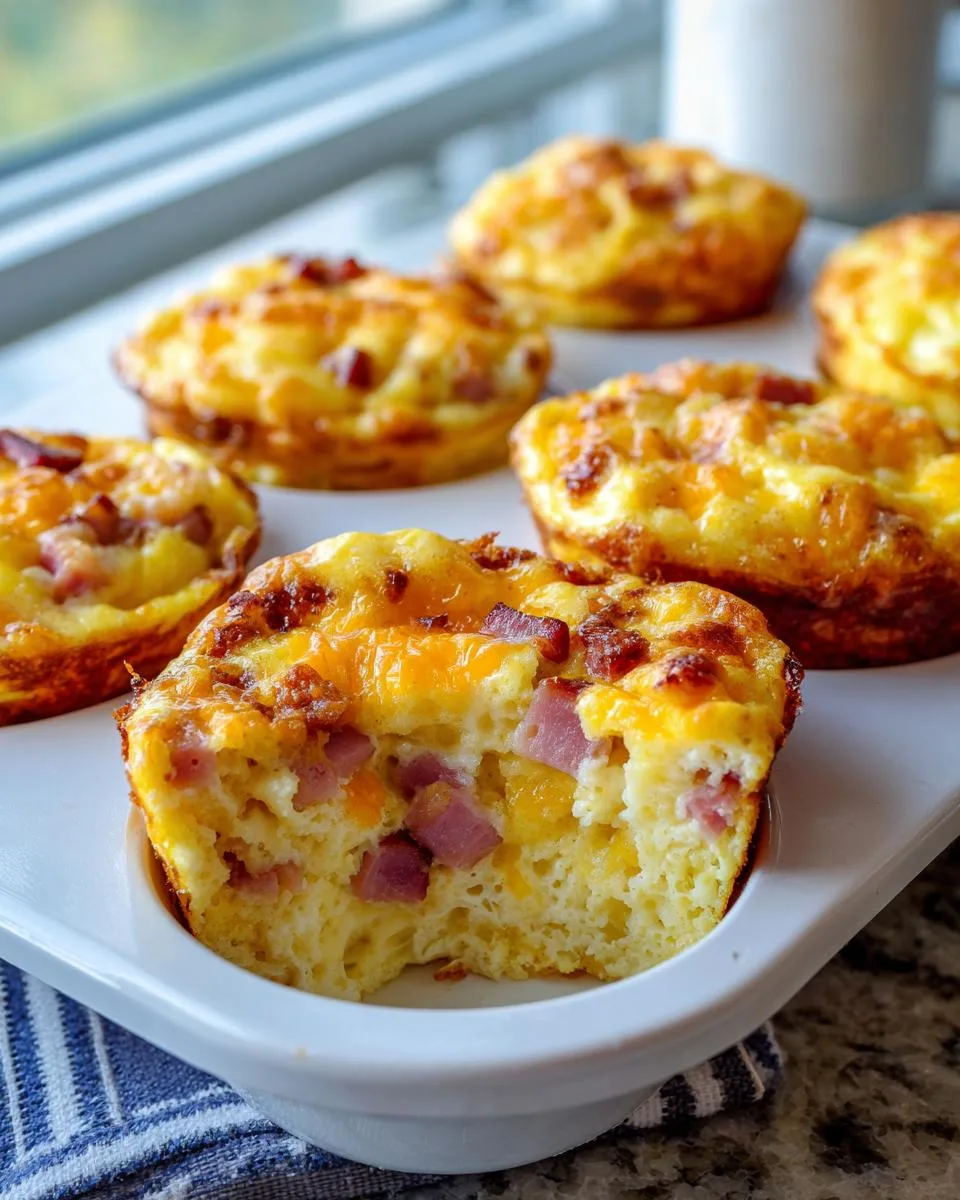 ham cheese egg muffins - detail 4