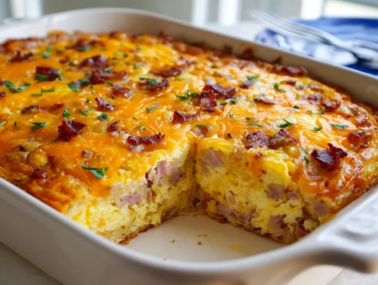 hashbrown ham breakfast casserole