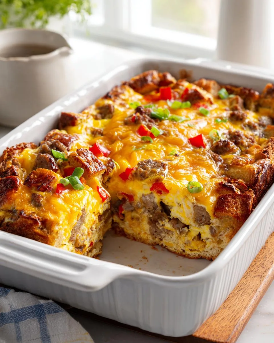 make-ahead breakfast casserole - detail 3