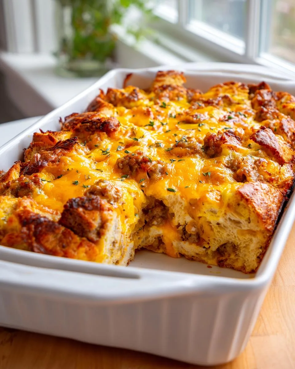 make-ahead breakfast casserole - detail 4