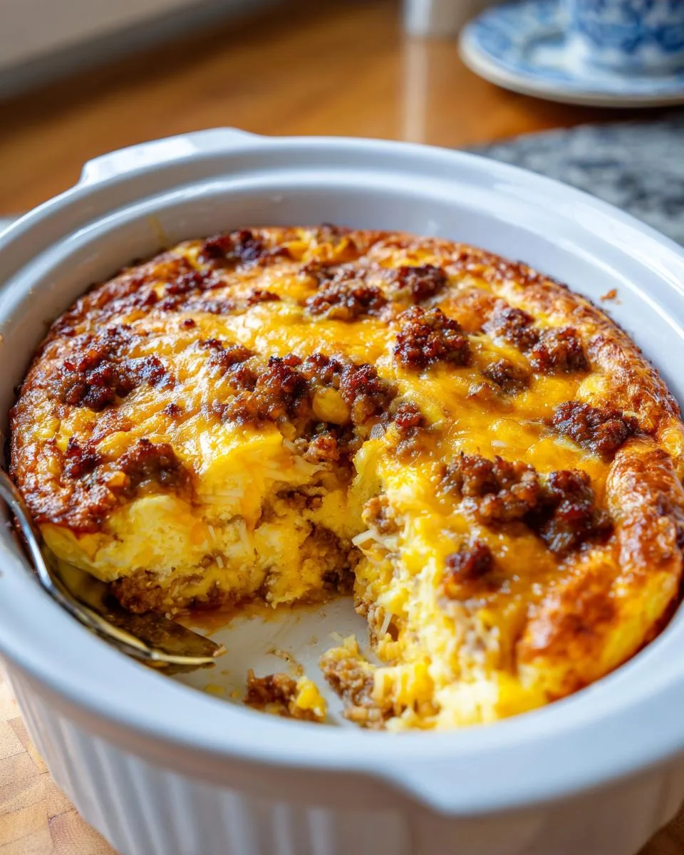 overnight slow cooker casserole - detail 1