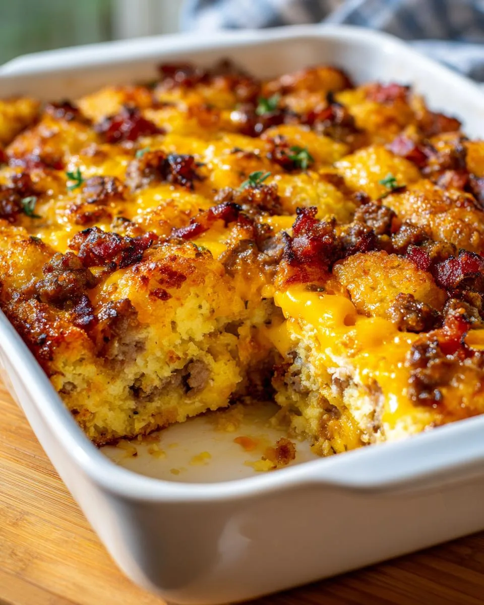 tater tot crack breakfast casserole - detail 2