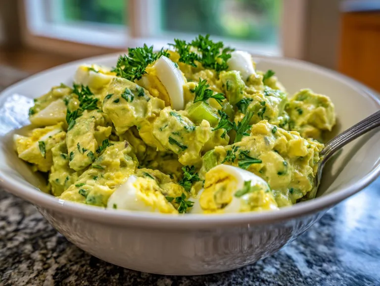 zesty avocado egg salad