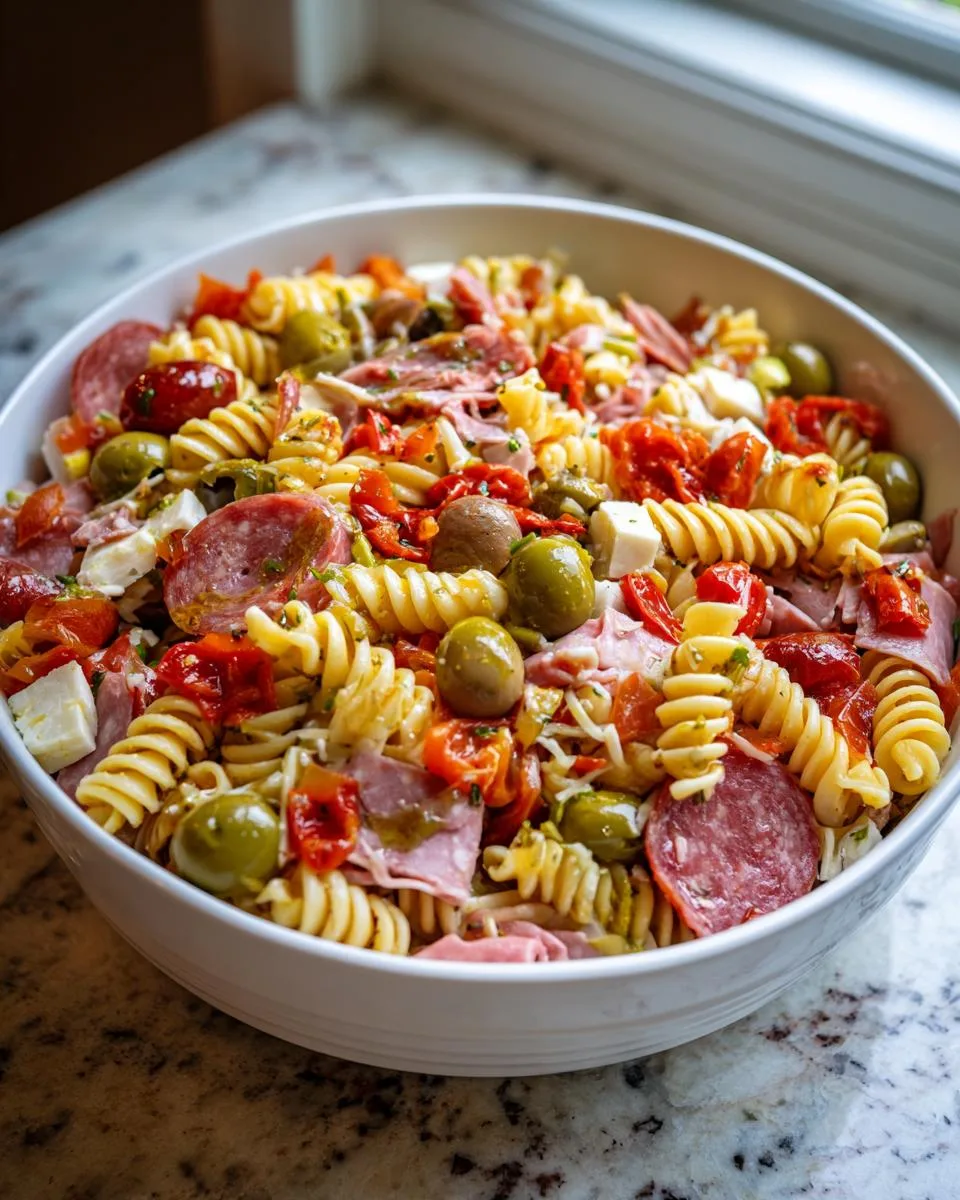 Antipasto Pasta Salad Deli Style - detail 3