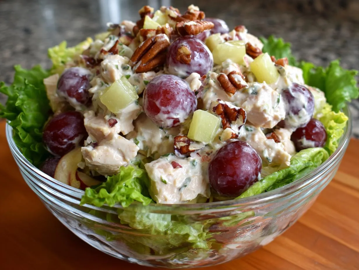 15-Minute Apple Pecan Chicken Salad Bowl That Never Fails