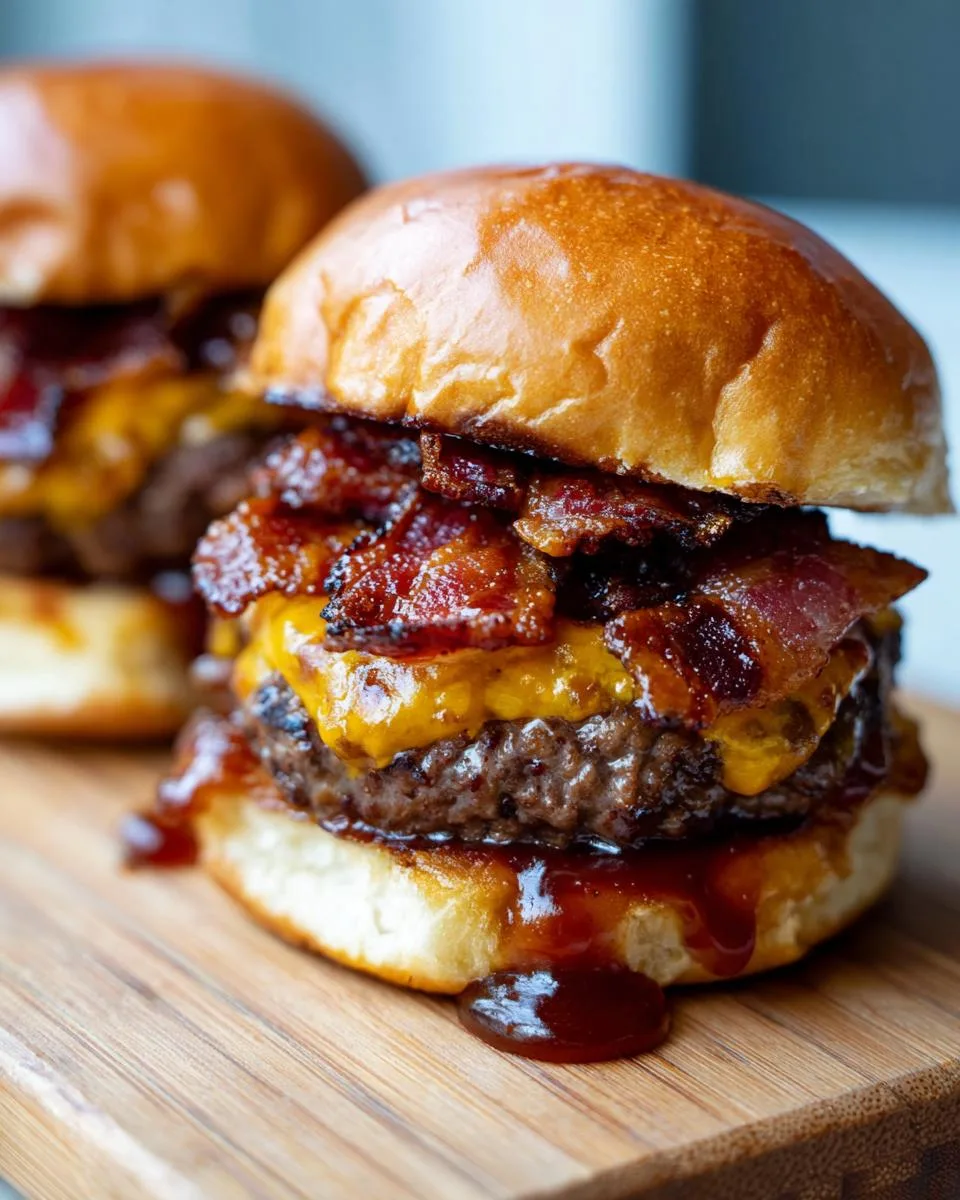 BBQ Bacon Cheeseburger Sliders - detail 3