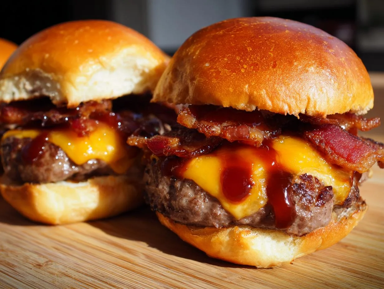 Irresistible BBQ Bacon Cheeseburger Sliders in 18 Minutes