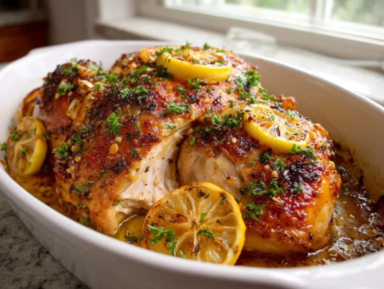 Baked Lemon Garlic Chicken
