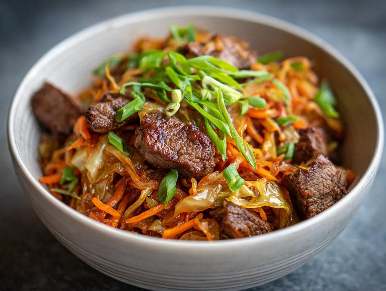 15-Minute Beef Cabbage Stir-Fry Recipe – Fast, Tender & Irresistible