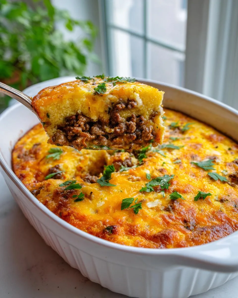 Beef Cornbread Casserole - detail 3