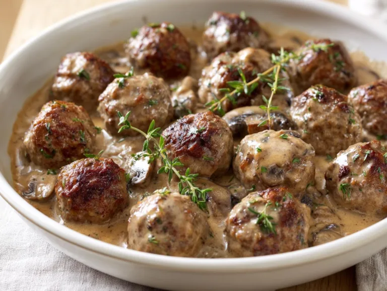Beef Meatball Stroganoff