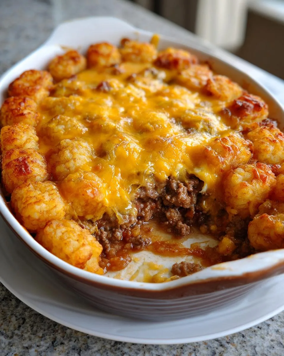 Cheeseburger Tater Tot Casserole - detail 3