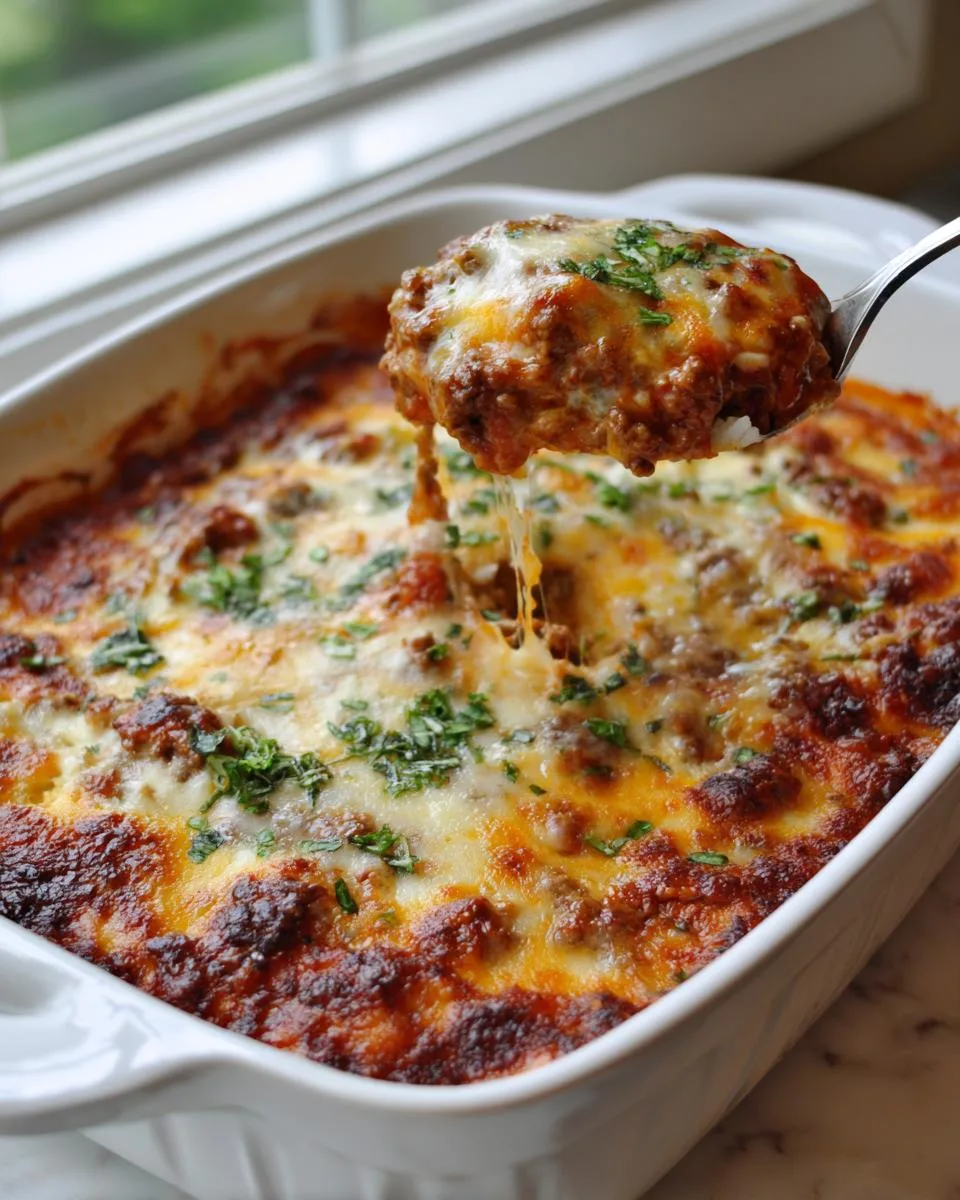 Cheesy Beef Enchilada Casserole - detail 3
