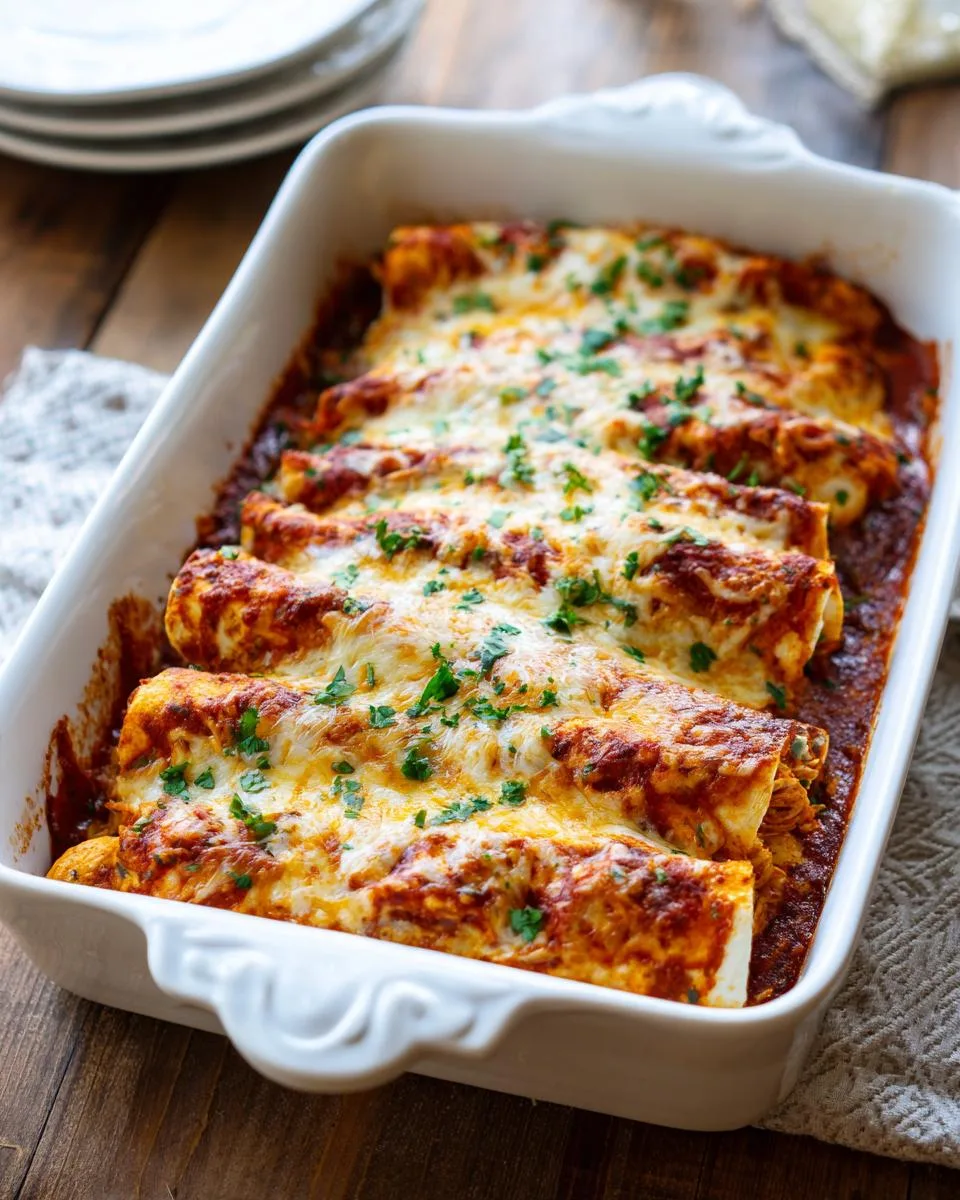 Cheesy Chicken Enchiladas - detail 2
