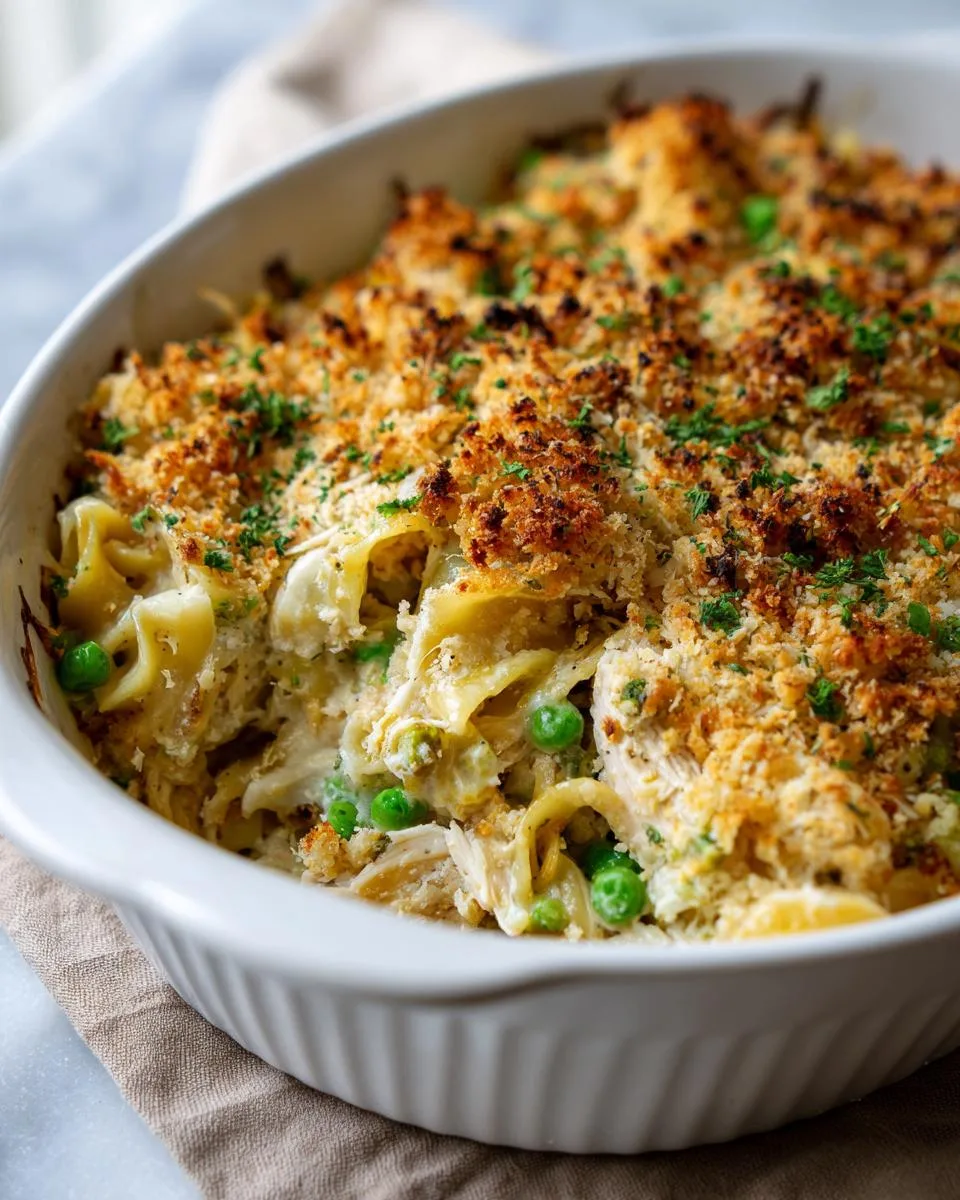 Cheesy Chicken Noodle Casserole - detail 3