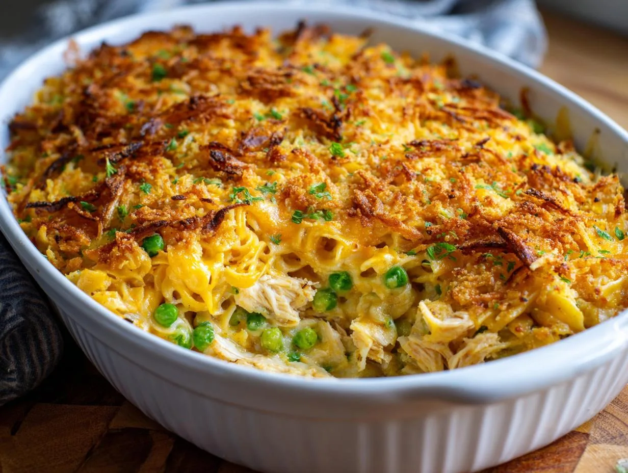 Ultimate Cheesy Chicken Noodle Casserole in Just 30 Minutes