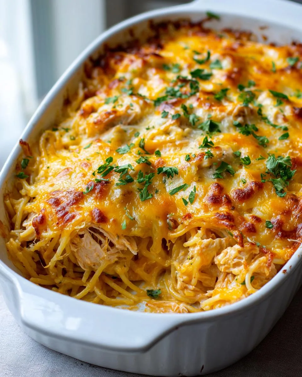 Cheesy Chicken Spaghetti Bake - detail 3