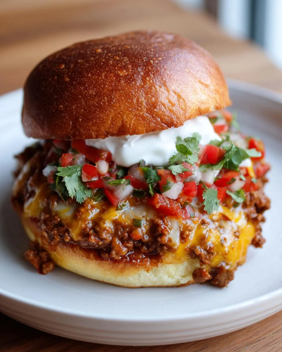 Cheesy Taco Sloppy Joes - detail 4
