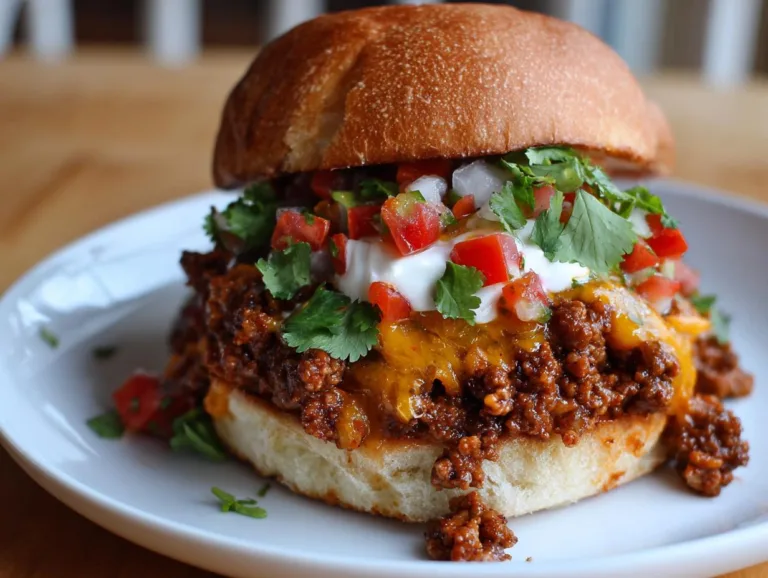 Cheesy Taco Sloppy Joes