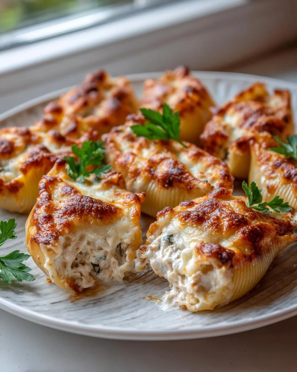 Chicken Alfredo Stuffed Shells - detail 1