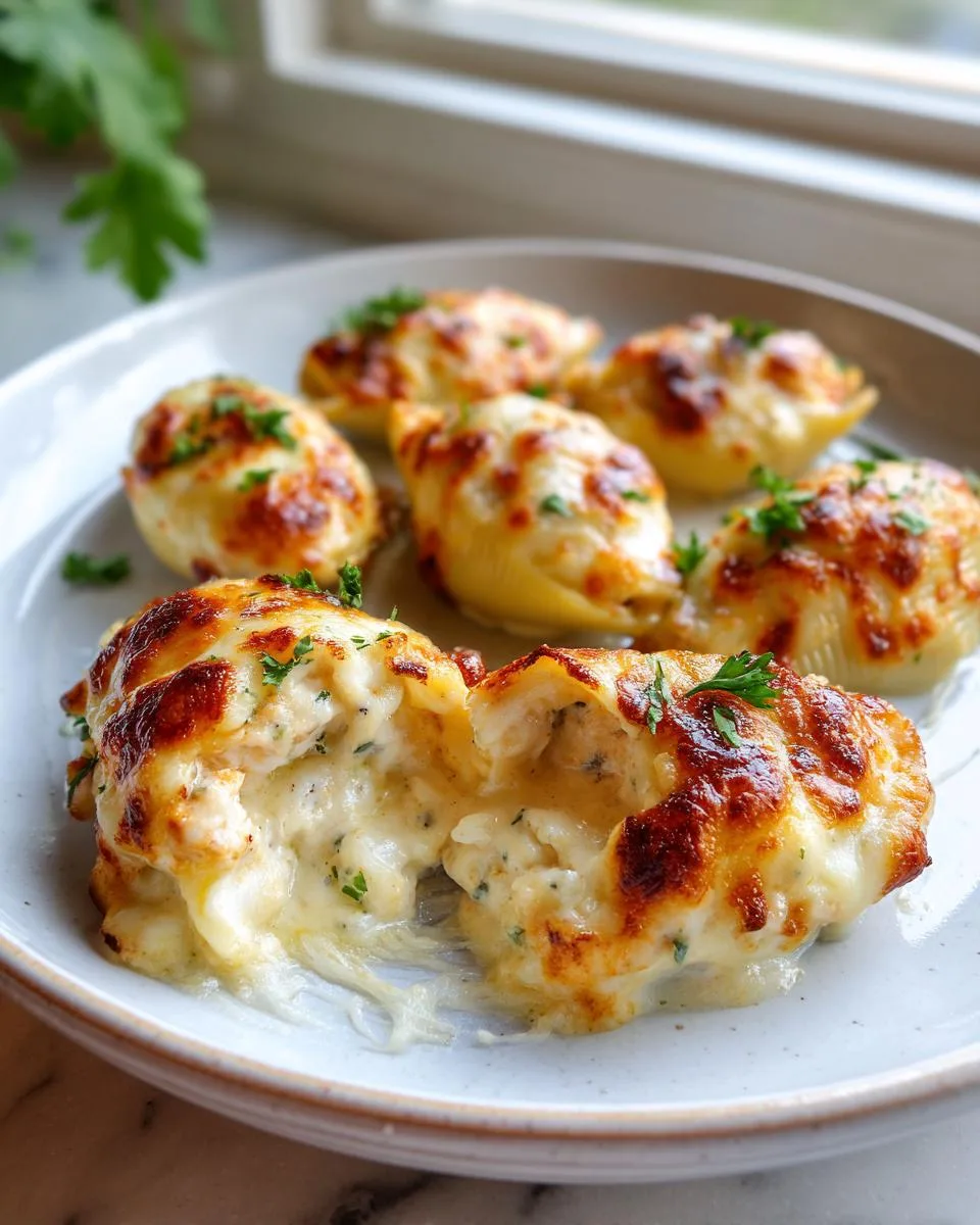 Chicken Alfredo Stuffed Shells - detail 2