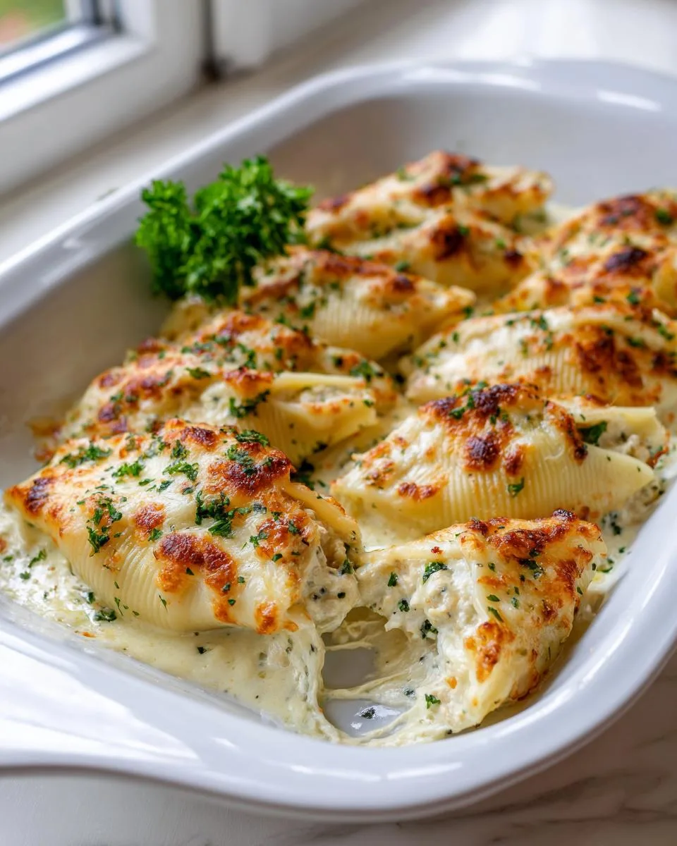 Chicken Alfredo Stuffed Shells - detail 3