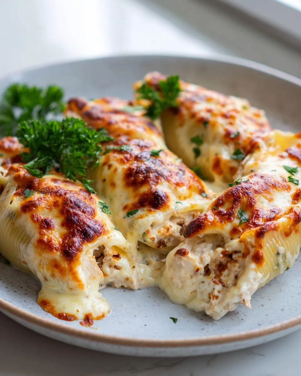 Chicken Alfredo Stuffed Shells - detail 4