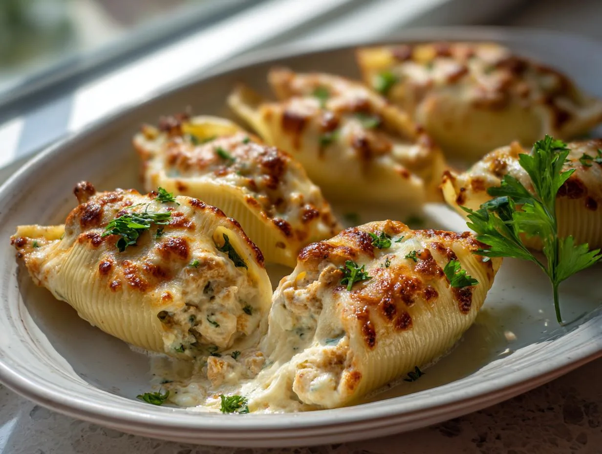 Creamy Chicken Alfredo Stuffed Shells Recipe – So Good You’ll Cry