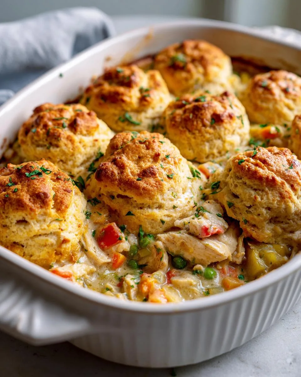 Chicken Biscuit Casserole Bake - detail 3