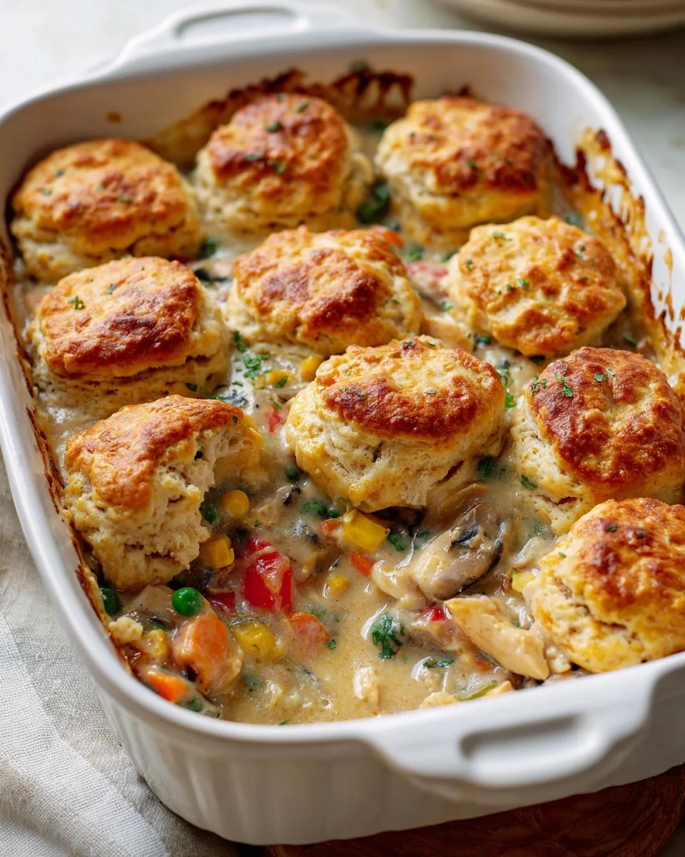 Chicken Biscuit Casserole Bake - detail 4