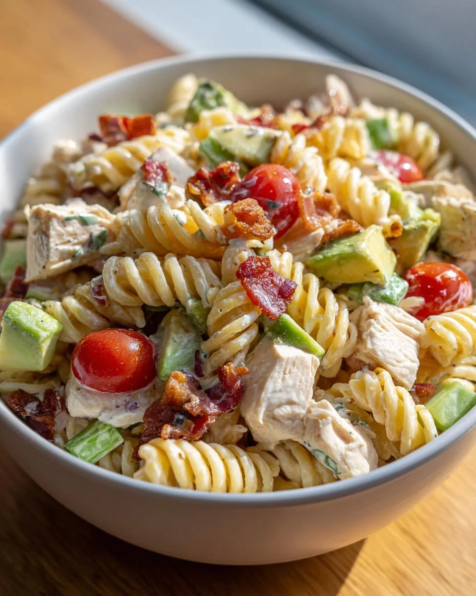 Chicken Club Pasta Salad Recipe - detail 3