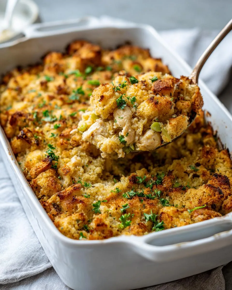 Chicken Stuffing Casserole Bake - detail 4