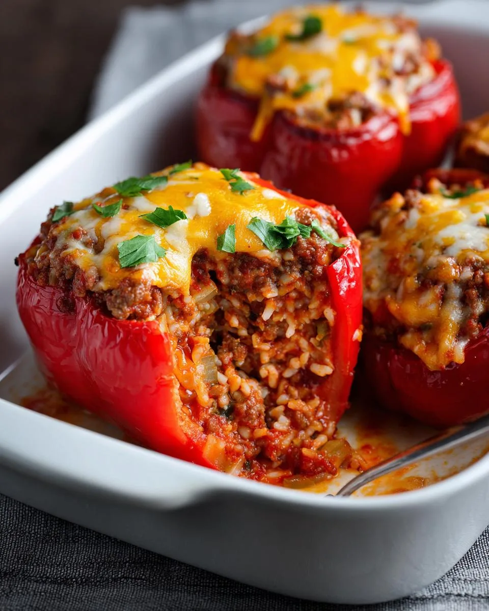 Classic Beef Stuffed Peppers - detail 3