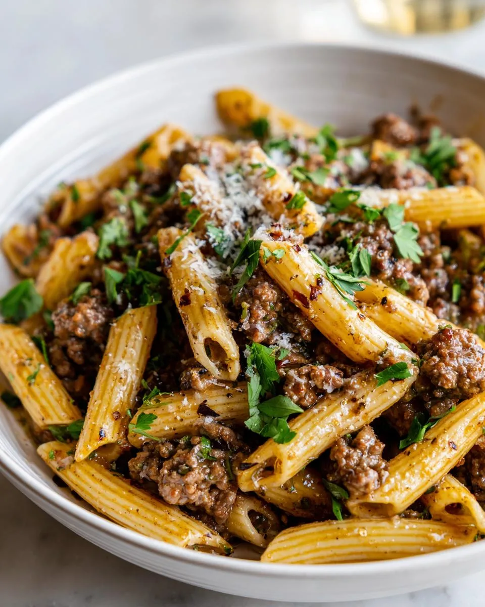 Creamy Garlic Butter Beef Pasta - detail 4