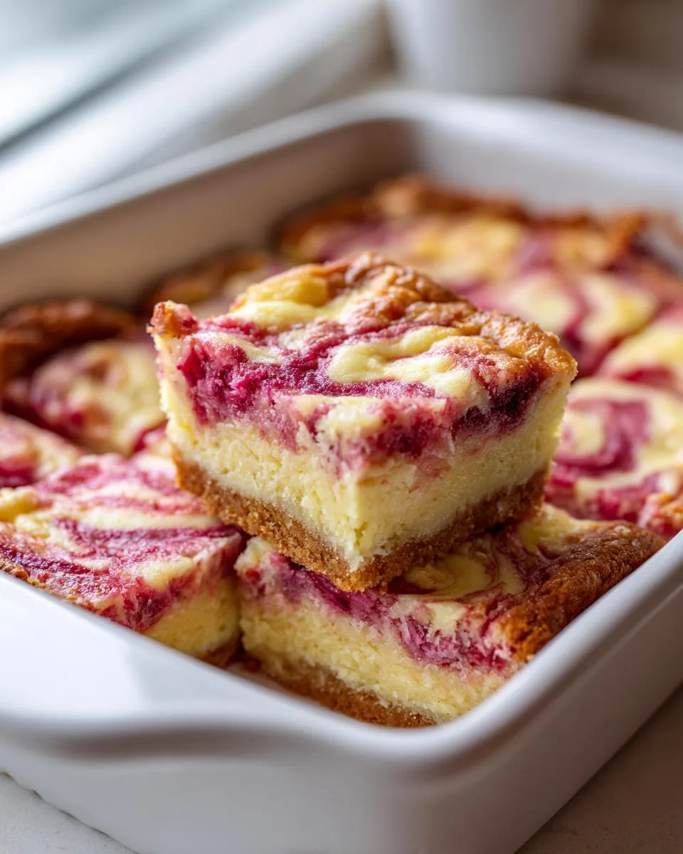 Creamy Rhubarb Custard Bars Recipe - detail 4