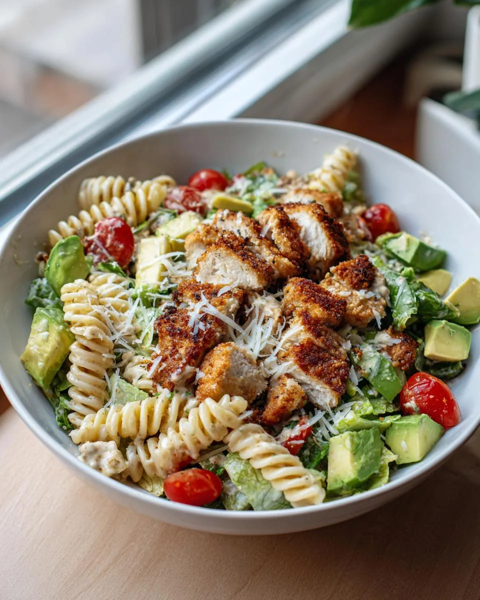 Crispy Chicken Caesar Pasta Bowl - detail 3