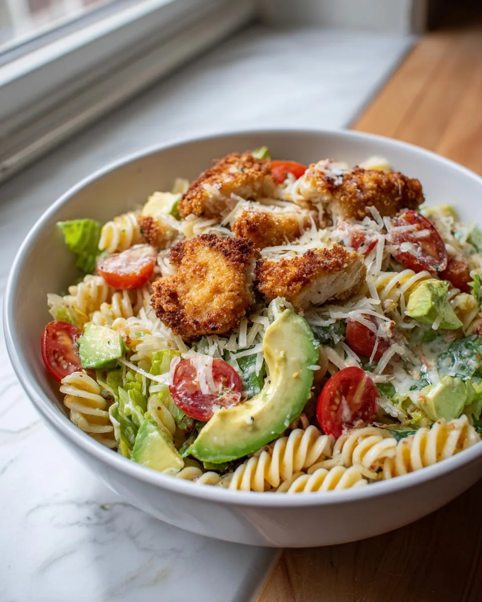 Crispy Chicken Caesar Pasta Bowl - detail 4